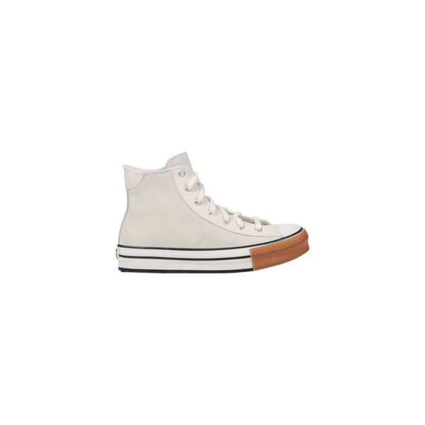 Weiße Leder-High-Top-Sneaker