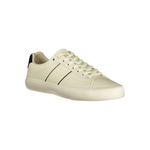 Weiße Polyester-Sneaker für Herren