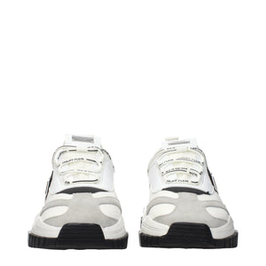 Weiße Chunky Sneaker aus Stoff