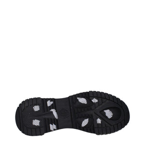 Weiße Chunky Sneaker aus Stoff