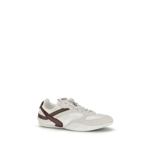 Weiße Kalbshaut Bos Taurus Sneaker