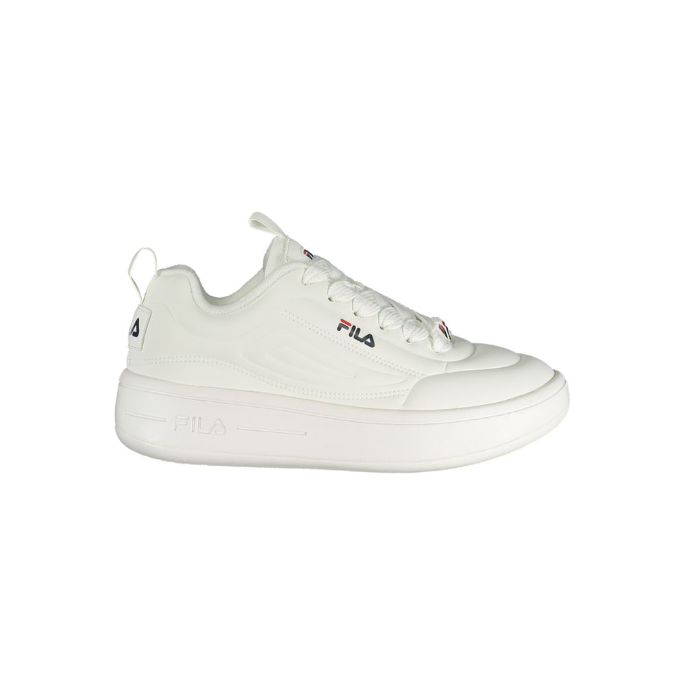 Weißer Polyester-Sneaker