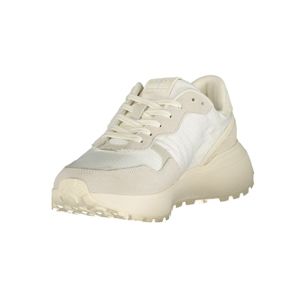 Weißer Polyester-Sneaker