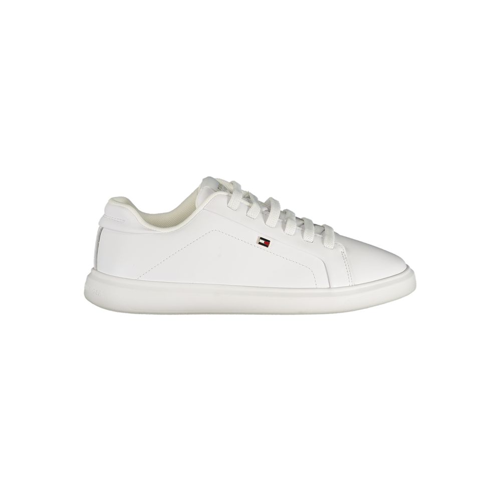 Weißer Polyester-Sneaker