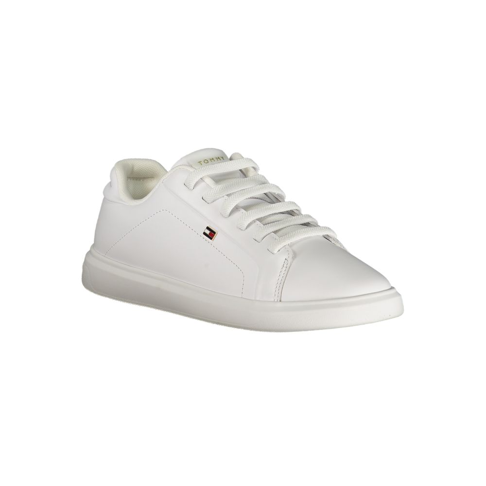 Weißer Polyester-Sneaker