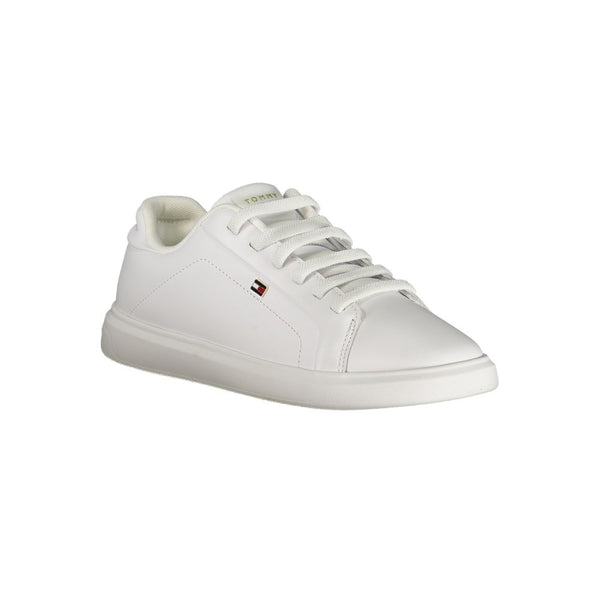 Weißer Polyester-Sneaker