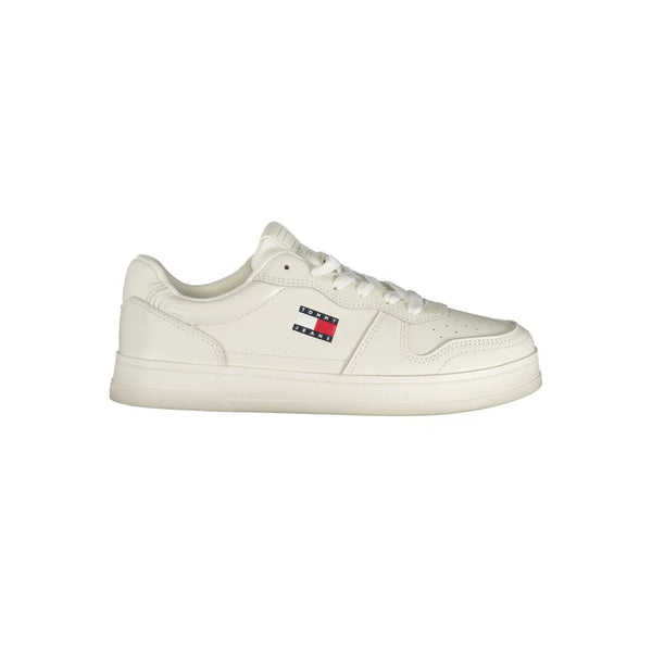 Weißer Polyester-Sneaker