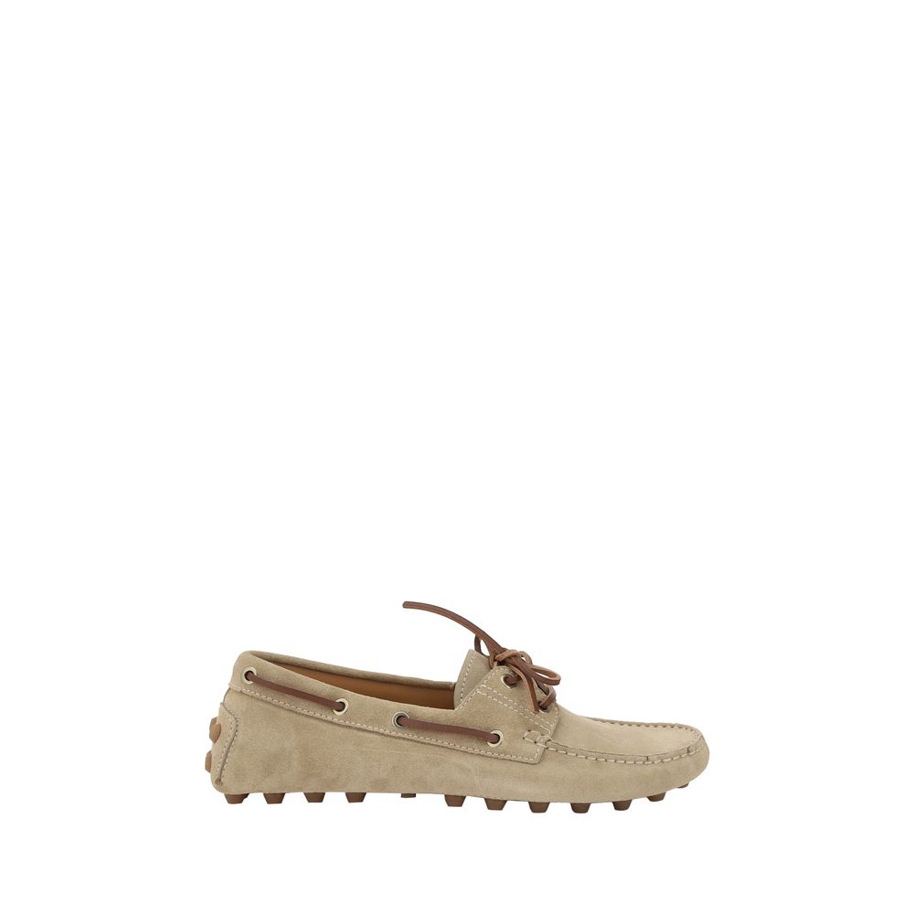 Beige Kalbsleder Bos Taurus Slip-On Loafer
