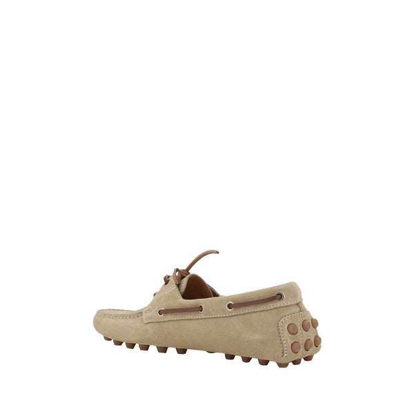 Beige Kalbsleder Bos Taurus Slip-On Loafer