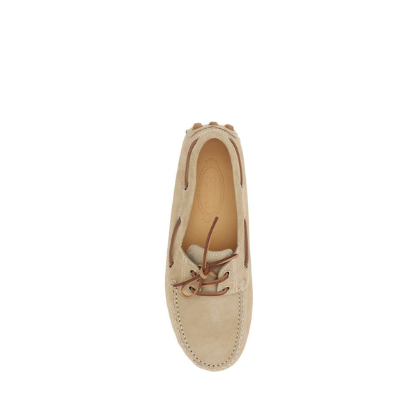 Beige Kalbsleder Bos Taurus Slip-On Loafer