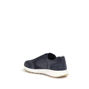 Schwarze Sneaker aus recyceltem Polyamid