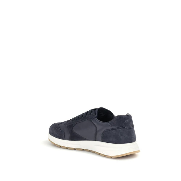 Schwarze Sneaker aus recyceltem Polyamid