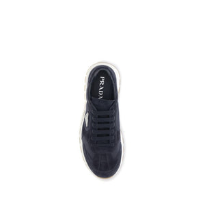 Schwarze Sneaker aus recyceltem Polyamid