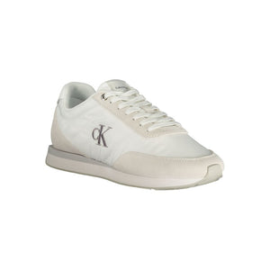 Weiße Polyester-Sneaker für Herren