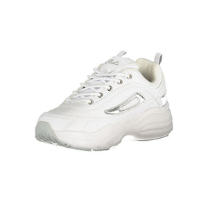 Weiße Polyester-Damen-Sneaker
