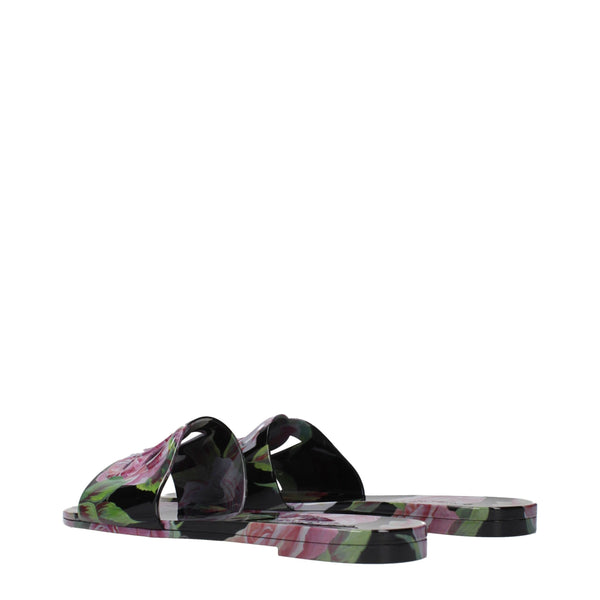 Baumwoll-Hausschuhe in Schwarz