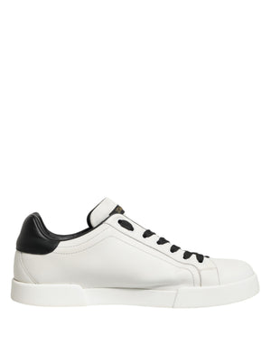 Weiße und Schwarze Sneakers mit Krone für Herren