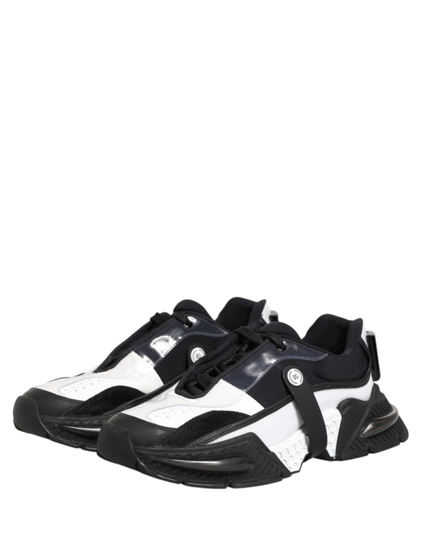 Weiße und Schwarze Logo Airmaster Sneaker für Herren