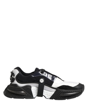Weiße und Schwarze Logo Airmaster Sneaker für Herren