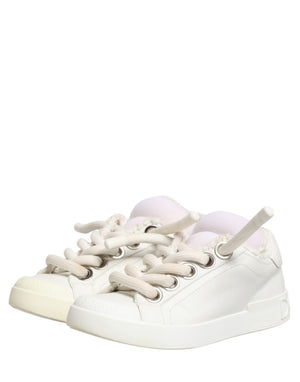 Weiße Leder-Sneakers für Herren
