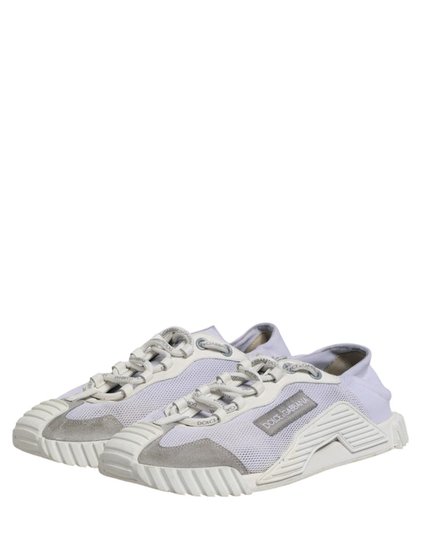 Weiße NS1 Sneakers mit Schnürung für Herren