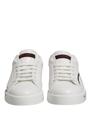 Weiße und rote Portofino Sneakers für Herren