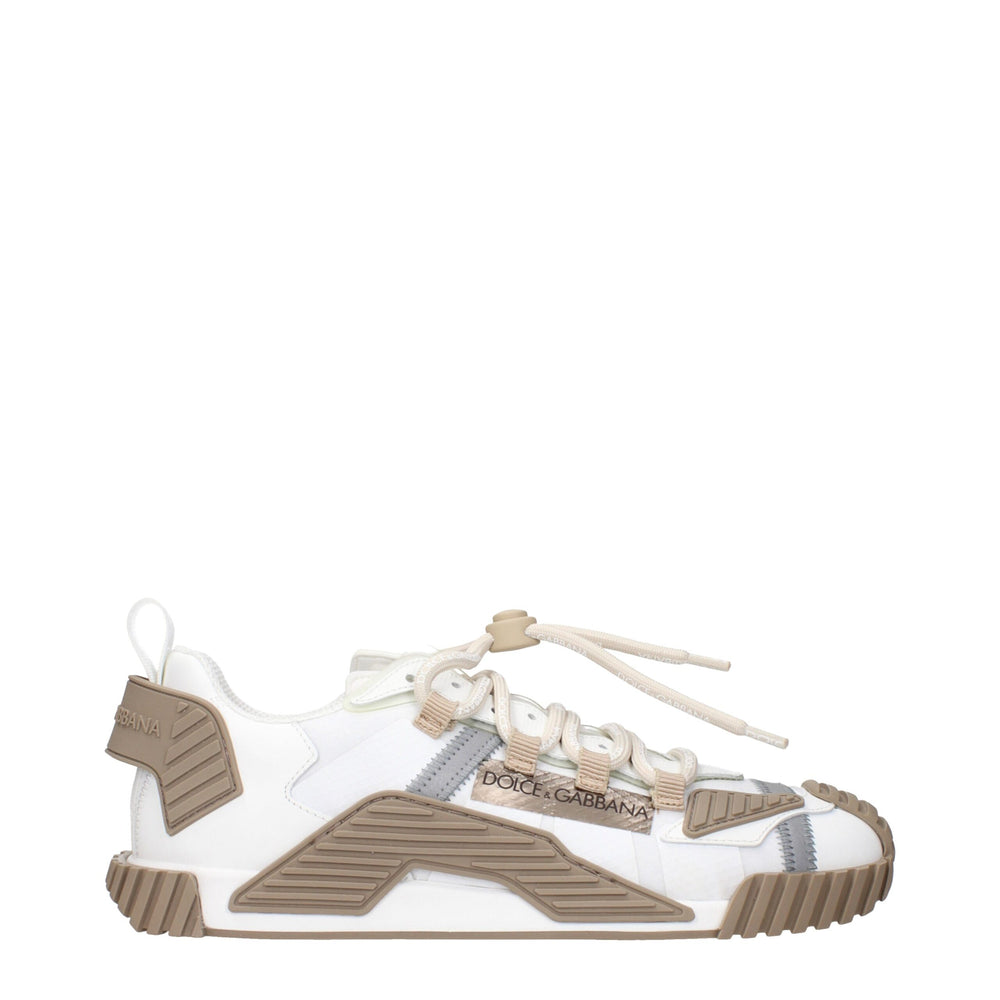 Weiße Stoff-Sneaker