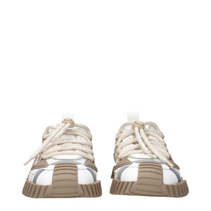 Weiße Stoff-Sneaker