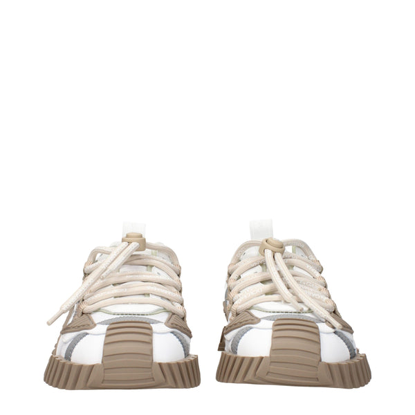 Weiße Stoff-Sneaker