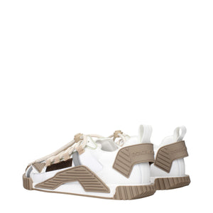 Weiße Stoff-Sneaker