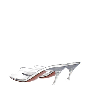 Transparente PVC-Stilettosandalen