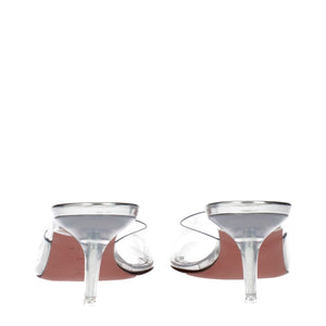 Transparente PVC-Stilettosandalen