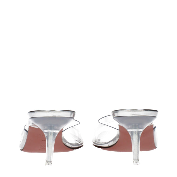 Transparente PVC-Stilettosandalen