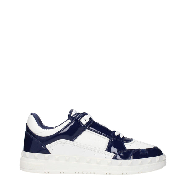 Weiße Leder-Sneaker mit niedrigem Schaft