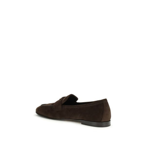 Braune Kalbsleder Bos Taurus Slip-On Loafer