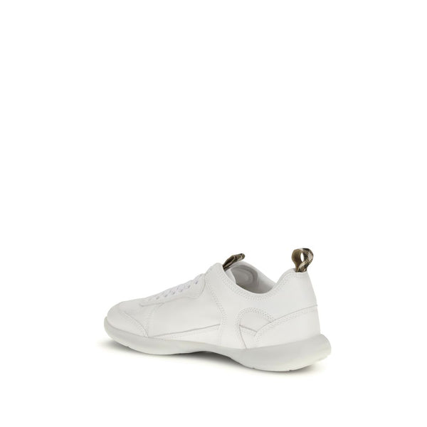 Weiße Kalbshaut Bos Taurus Sneaker