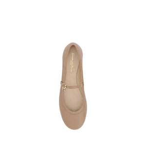 Beige Kalbsleder Bos Taurus Ballerinas