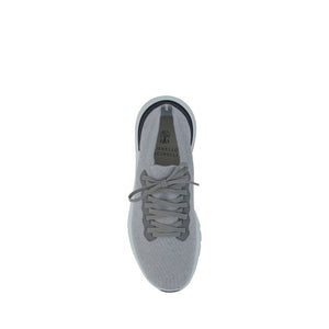 Graue Gummisneaker im Low-Top-Stil
