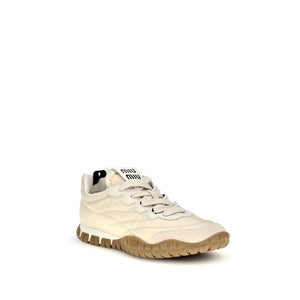 Sneaker aus recyceltem Polyamid in Creme